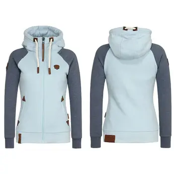 

Spring Women Hooded Coat Windbreaker Female Zipper Windproof Outerwear Basic Jacket Coat Tops Plus Size S-5XL