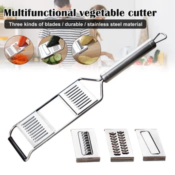 

Newly Multi-Purpose Vegetable Slicer Stainless Steel Multi-function Manual Potato Melon Fruit Grater Shredder
