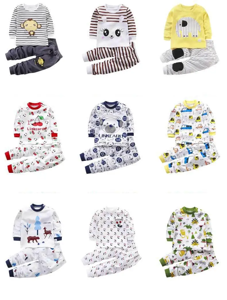 Children Pajamas Baby Clothing Set Kids Unicorn Cartoon Sleepwear Autumn Cotton Nightwear Boys Girls Animal Pyjamas Pijamas Set Sleepwear & Robes	