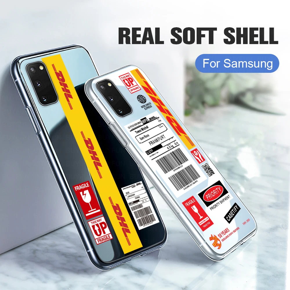 DHL Express Silicone soft case For samsung Galaxy s20 Ultra 5G s 20 plus s20+ s20Ultra Label painted phone cover fundas coque | Мобильные