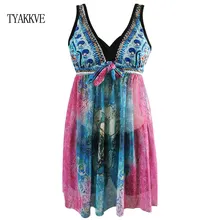 TYAKKVE купальник с пуш-ап, танкини, юбка размера плюс, купальник для женщин, Ретро стиль, два предмета, купальный костюм, шорты, пляжный купальник XXL