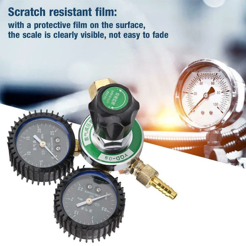 FashionYQD-09 Nitrogen Pressure Reducer Welding Regulator Gauge with Protective Film G5/8