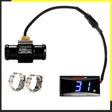 Motorrad KOSO Wasser Temperatur Mini Meter Für XMAX250 300 NMAX CB 400 CB500X Sensor Wasser Temp Adapter Roller Und Racing