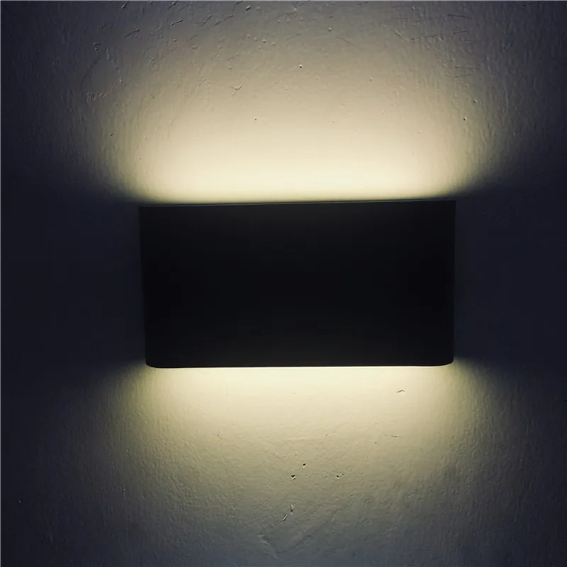 

LED outdoor waterproof wall lamp square ultra-thin double-headed exterior wall corridor lamp balcony pillar light 6w