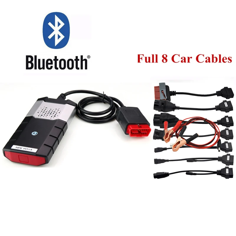 

2019 obd2 scanner for delphis ds150e 2016R0 usb bluetooth autocome cdp pro tcs cdp obd2 car diagnostic tool+8 pcs car cable