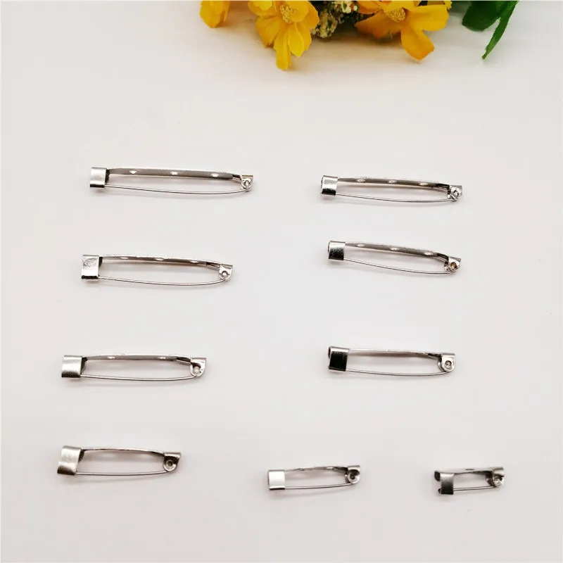 Description Picture 6 of item50-100pcs/Lot Safety Brooch Back Safety Catch Bar Pins DIY Jewelry Findings Safety Pins For Jewelry Making Accessories Supplies