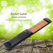 Portable Pocket Guitar 4 Fret/6 Fret Guitar Chord Practice Practice 4/6 Strings Guitar Trainer Tool Gadget for Beginners D35 the big britpop guitar chord songbook