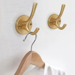 Perchero nórdico de moda para decoración del hogar, organizador de doble gancho, pasillo, dormitorio, puerta, sombrero, perchero, cocina, inodoro, gancho de pared