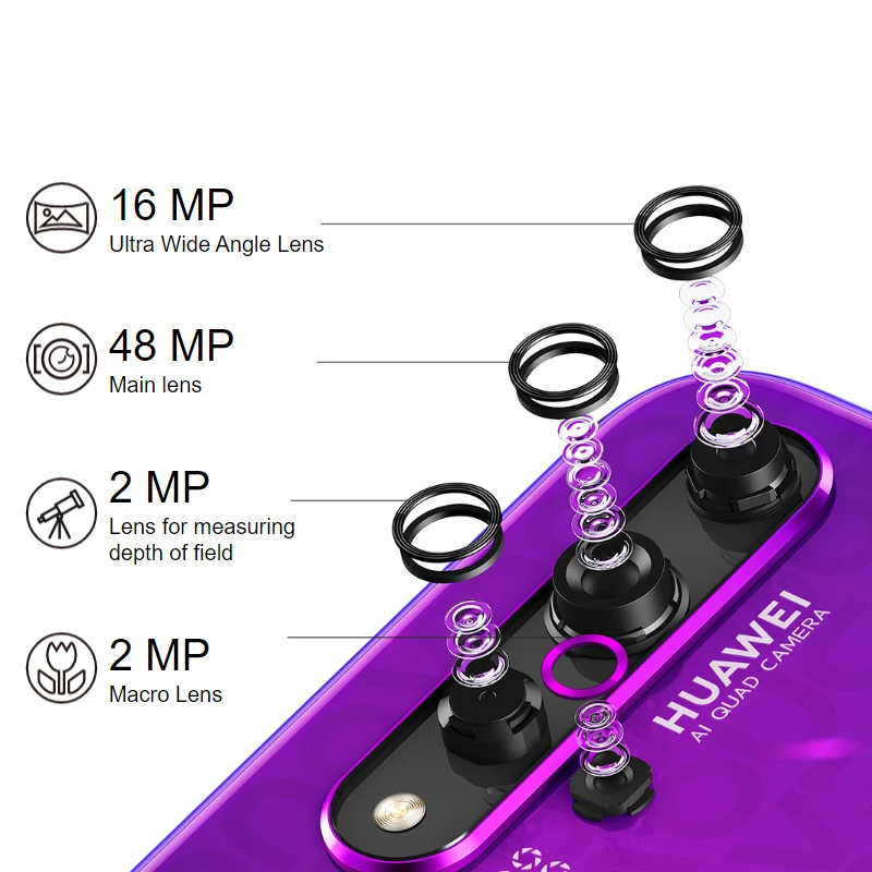 Global Version HUAWEI Nova 5T Smartphone 48MP Cameras 32MP Front Camera Cellphone 6.26'' Full Screen Kirin980 8G 128G Android 9 Global Version HUAWEI Nova 5T Smartphone 48MP Cameras 32MP Front Camera Cellphone 6.26'' Full Screen Kirin980 8G 128G Android 9