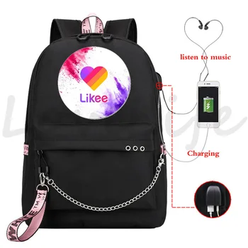 

Likee Backpack USB Charging Backpack Likee Live Bag Children's Backpack Likee APP Backpack for Children Likee Backpack for Teens