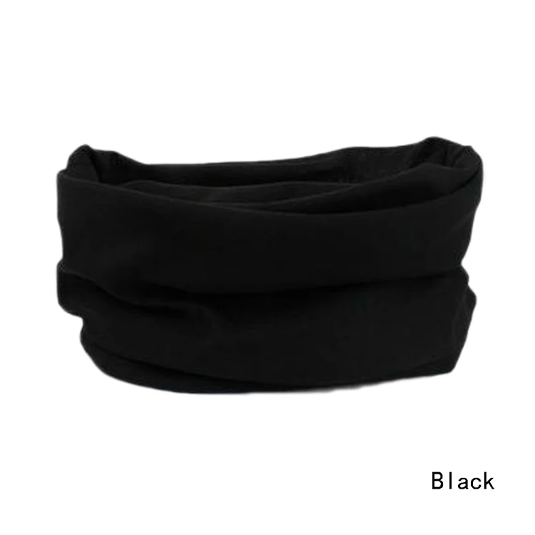 black Мода 49*24 см для мужчин Велоспорт Бесшовный шарф красный черный наружные шарфы высокая эластичность - Цвет: black