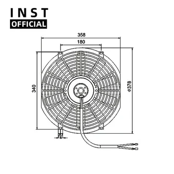 

Air Conditioning Fan AC A/C Blower Motor FOR Rectangle Diameter:378mm 12V