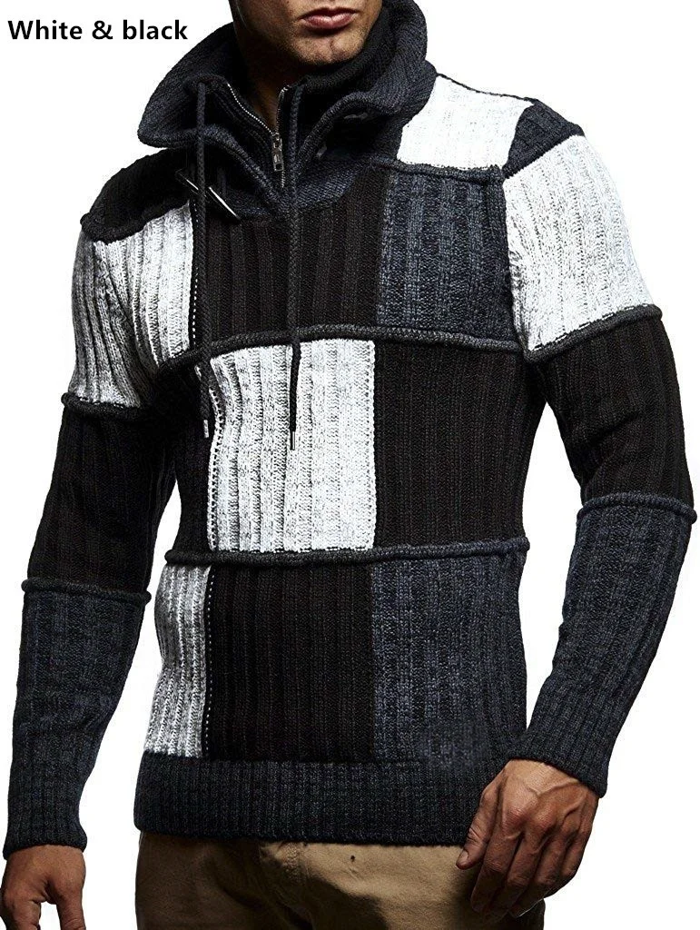 ZOGAA 2019 Solid Plaid Knitted Sweater Men Clothes Christmas Sweater Men Clothing 2019 Winter Man Pullover Men Sweater Coat ZOGAA 2019 Solid Plaid Knitted Sweater Men Clothes Christmas Sweater Men Clothing 2019 Winter Man Pullover Men Sweater Coat