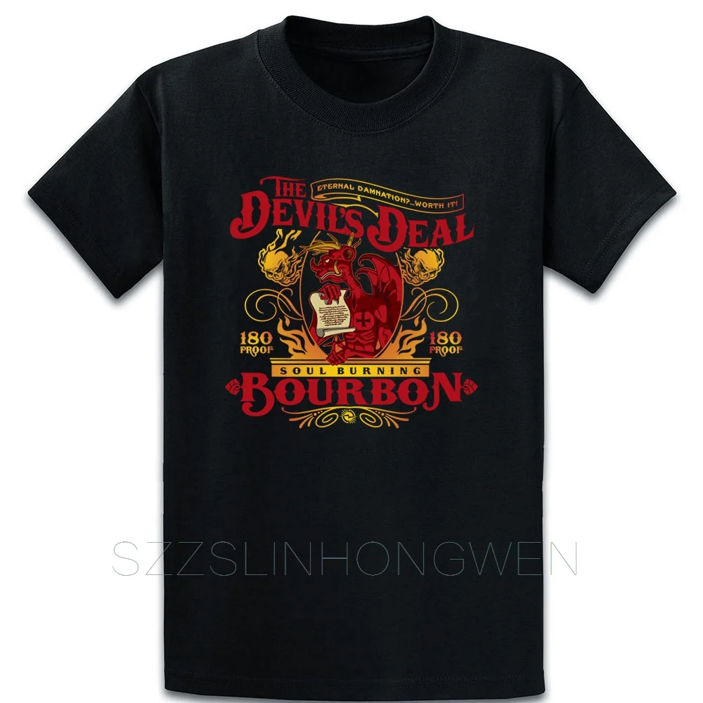 Футболка The Devils Deal Bourbon индивидуальная женская футболка большого размера с