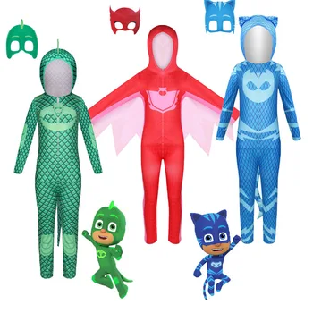 2021 New Halloween children cartoon cat boy costume children hero jumpsuit costume Halloween children costume 1