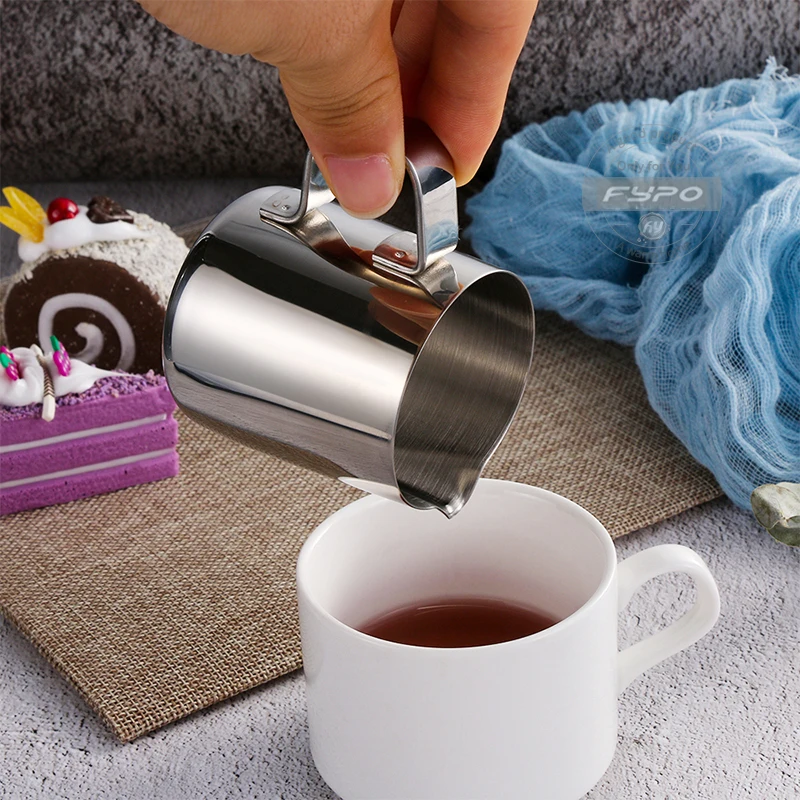 Brocca Latte Acciaio Inox Dianoo 600ml - Placcata Titanio, Per Cappuccino E Frullati, Blu - Foto 3