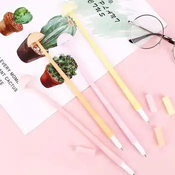 

1pc Gel Pen Silicone Luminous Mushroom Jellyfish Modeling & Pen Supply Set Ink Students School Office Gift Gel Stationery F0F2