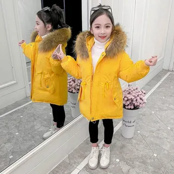 

Girls Jacket Winter Clothes Kids Pie Winter Coat Thicken Parkd Children's Fashion Warm Clothing Casual Jacket