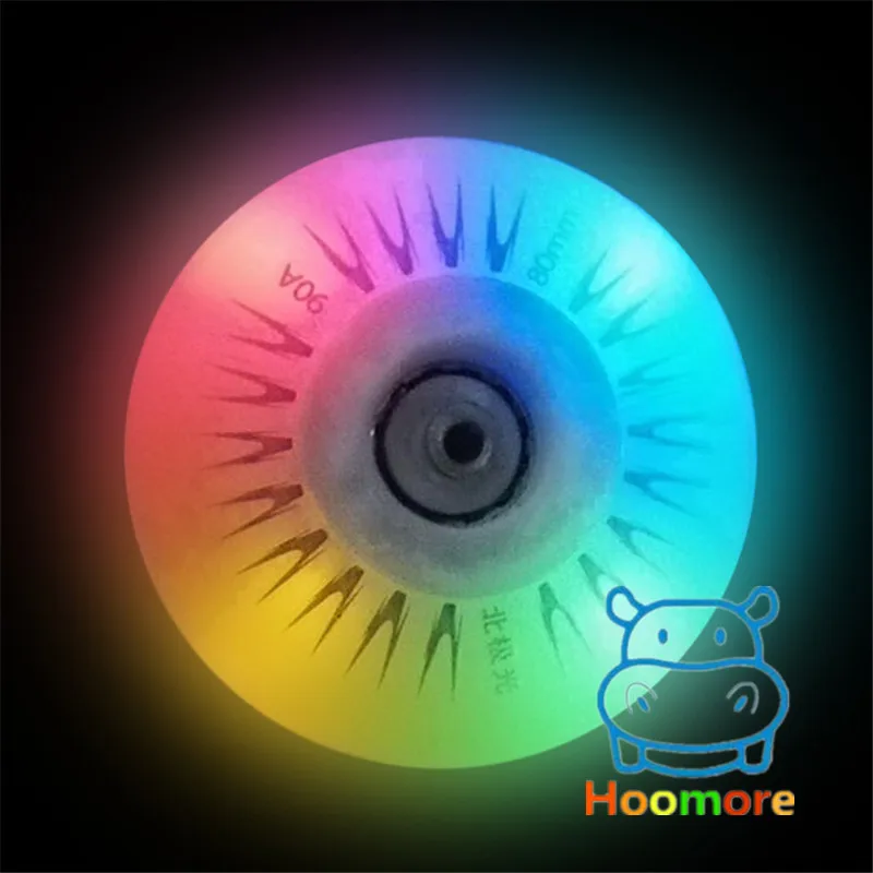 Kids roller skating wheels LED wheel shine flash inline skating tyre bright 60mm 62mm 64mm 68mm 70mm 4pcs roller skating wheels
