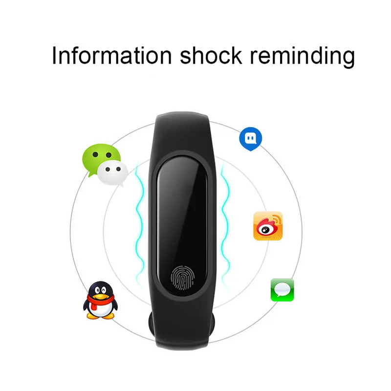 

Smart Bracelet M2 HeartRate Bracelet Waterproof Sport Fitness Band Stepcount Message Smart Loop JHP-Best