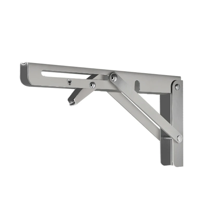 1 Pair Stainless Steel Wall Mounted Brackets Sturdy Folding Shelf Space Saving for DIY Table Work Bench | Строительство и ремонт