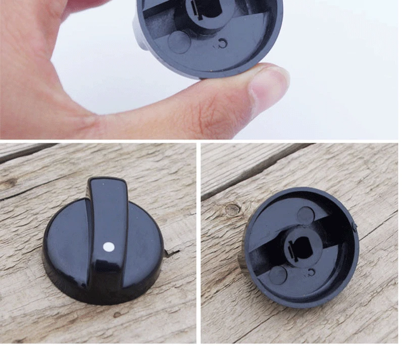 Gas cooker general knob switch point, ignition button handle, plastic gas cooker accessories 2pcs