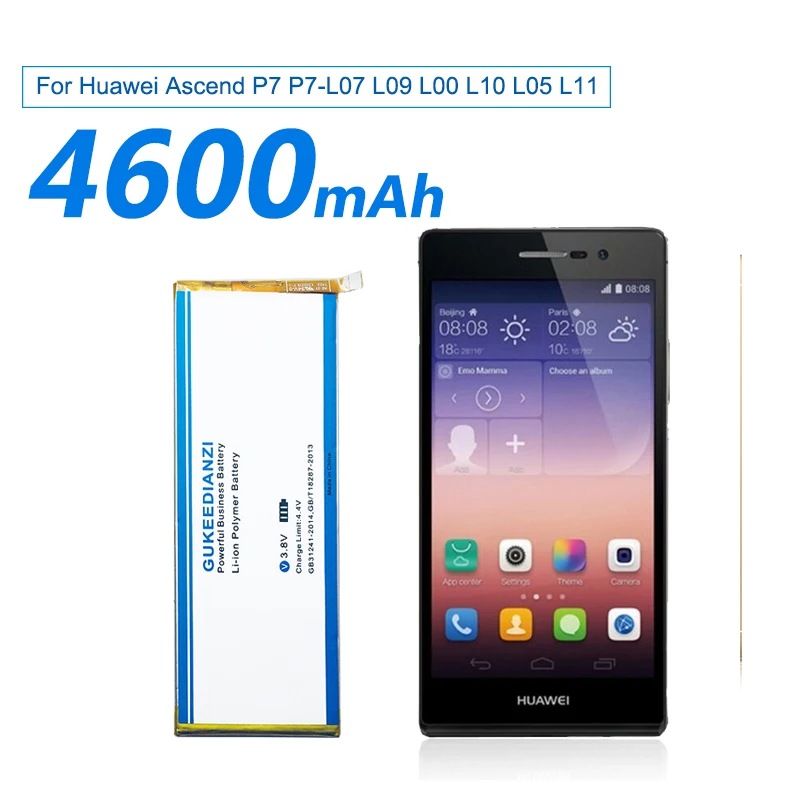 Аккумулятор GUKEEDIANZI HB3543B4EBW 4600 мАч для Hua Wei P7 для huawei Ascend P7 P7-L07 L09 L00 L10 L05 L11 Сменный аккумулятор для телефона