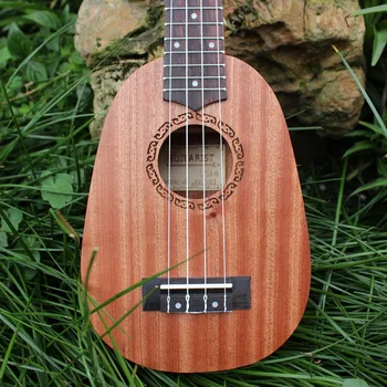

Delivery 21-Inch Pineapple-Shaped G1 Mahogany Ukulele Four-String Guitar Ukulele