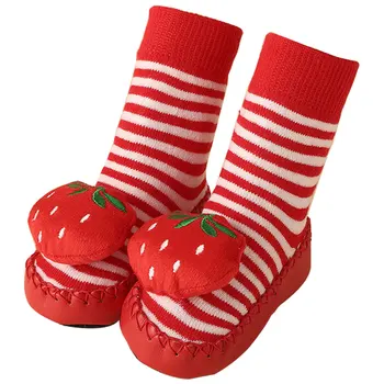 

Baby Boys Girls Socks Warm Anti Slip Floor Baby Socks Infant Autumn Cotton Cartoon Print Sock New 2020