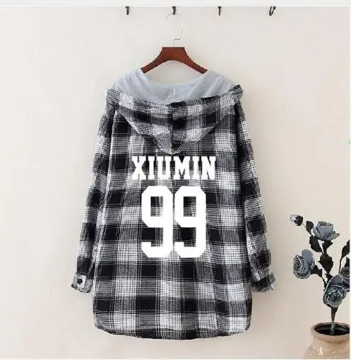 New Kpop exo SEHUN biology hoodie large yards lovers k-pop sweatshirt hood EXO with clothes Kpop streetwear clothes - Цвет: 11