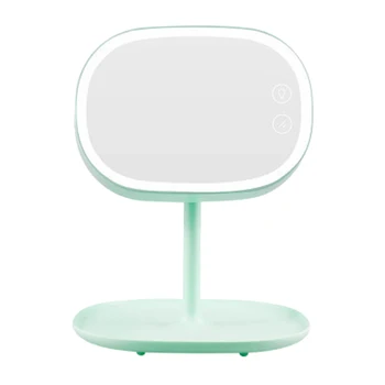 

Led Table Lamp Vanity Mirror USB Charging Turn over Bedside Dormitory Lamp Storage Vanity Mirror