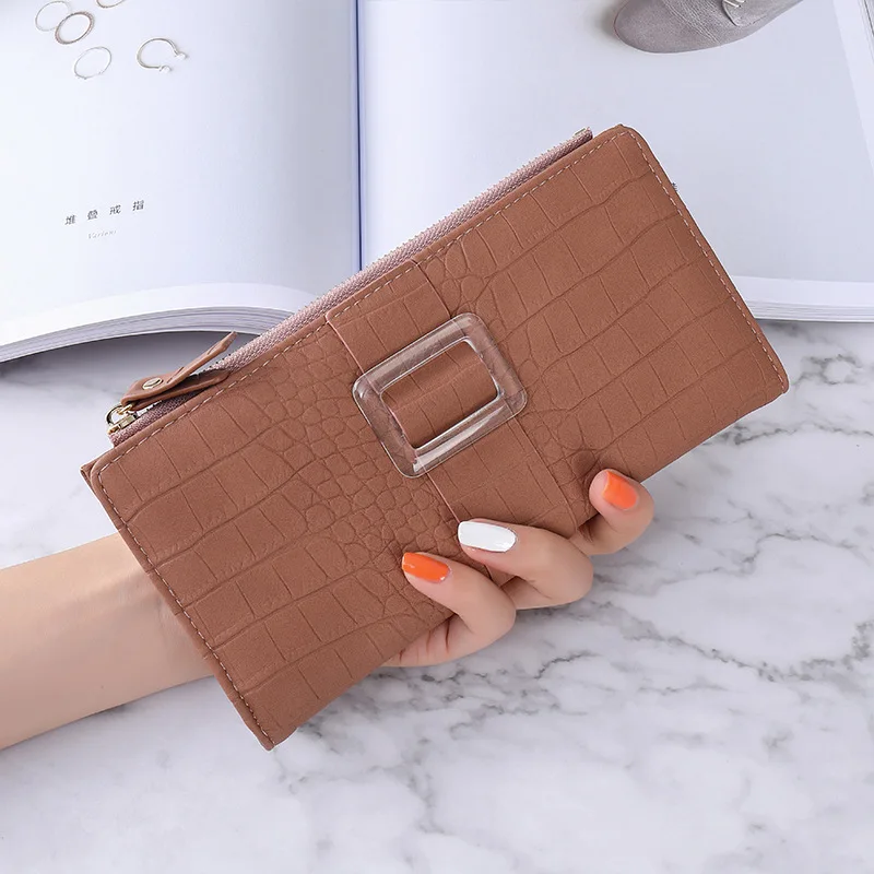 Fashion Women Long Clutch Wallet Large Capacity Wallets Female Coin Purse Lady Purses Zipper Phone Pocket Card Holder Carteras