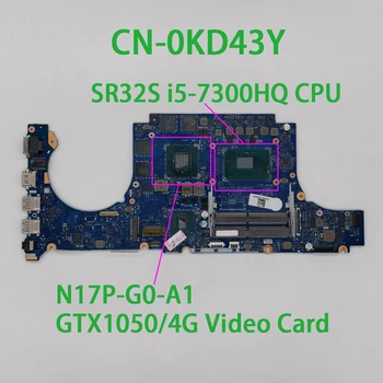 شراءCN-0KD43Y 0KD43Y KD43Y LA-D993P واط I5-7300HQ وحدة المعالجة المركزية GTX1050/4 جيجابايت GPU لديل انسبايرون 15 7567 قطعة اللوحة الأم للكمبيوتر المحمول اللوحة الأم اختبا...