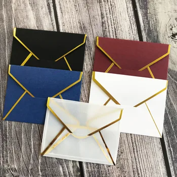 

30pcs/lot 10*7.5cm Wedding Invitation Card Envelope Blessing Card Festival Invitation Card Vintage Style Hot Stamping