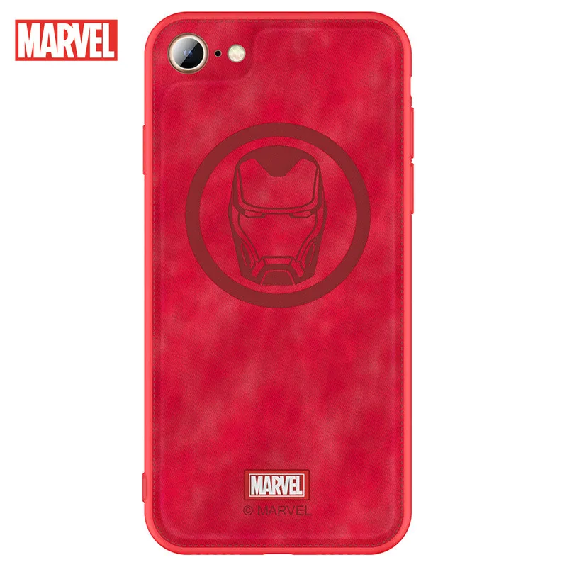 Marvel для iPhone SE2 м/ф Человек-паук Железный человек чехол мобильного телефона с ткань