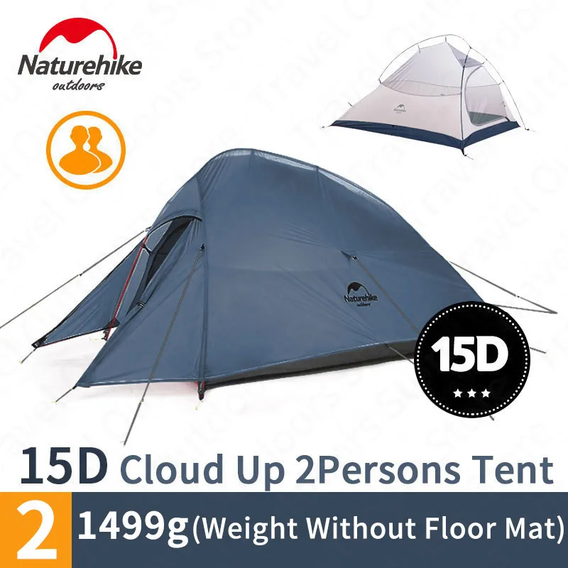 Туристическая палатка Naturehike Cloud Up2 Ультралегкая на 1-2 человек из силикагеля 2020 кг
