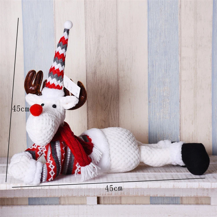 Рождественское украшение для елки сидя фигурки Счастливого Рождества подарок кукла прекрасные фигурки Natal Decoracion рождественские украшения - Цвет: elk 248