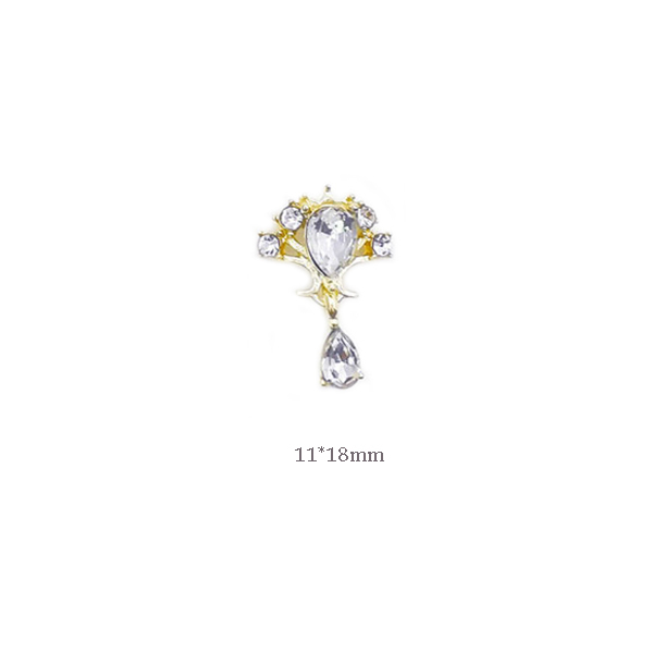 New Design Nail Art Pendants Charms Tassels AB Butterfly Magic Crown Diamonds Luxury Christ Angel Nail Dangle Ornaments 3D