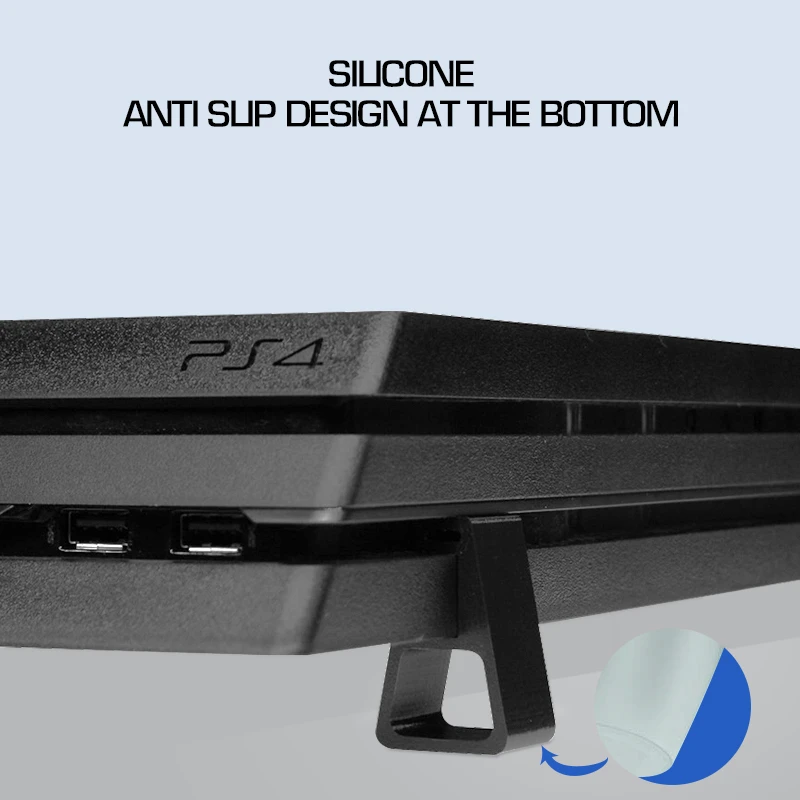 Cooling Feet for Accessories Bracket for Playstation 4 for for Slim Pro Feet Stand Console Horizontal Holder Game Hine