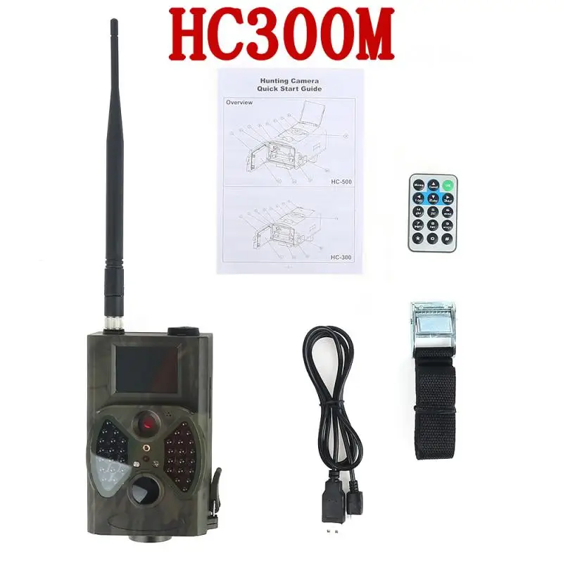 Охоты Камера HC300M/HC300A 12MP Ночное видение 1080P видео дикой природы Камера наблюдение 7V Панели солнечные Мощность Батарея