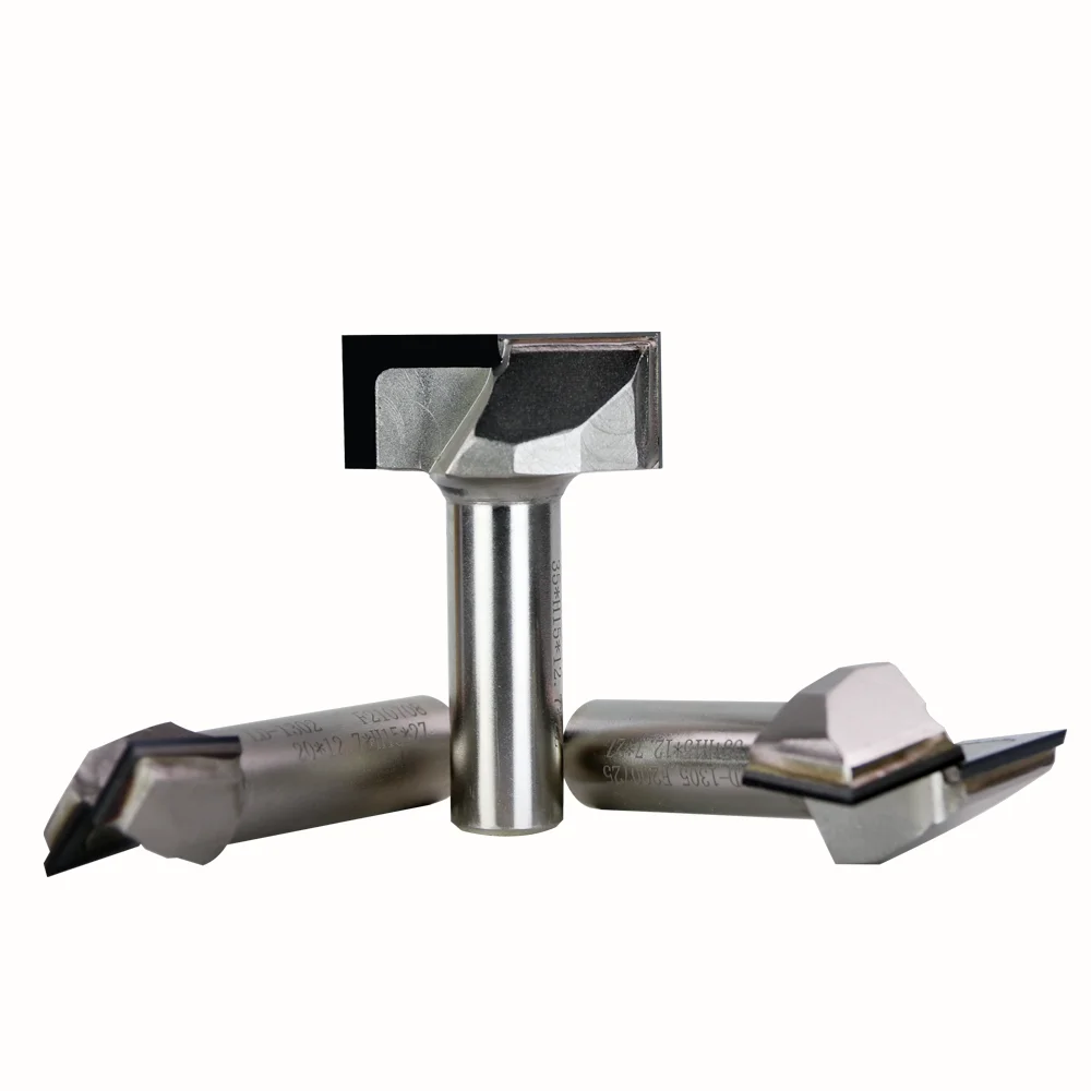 Set di punte per router CNC con gambo da 1/4, punte profilate, acciaio