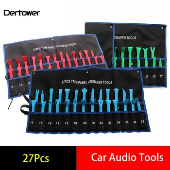 

27pcs Car Interior Repair Tool Set Remove Navigation Door Panel Car Tool 27 Piece Cloth Bag Installation Removal Tool