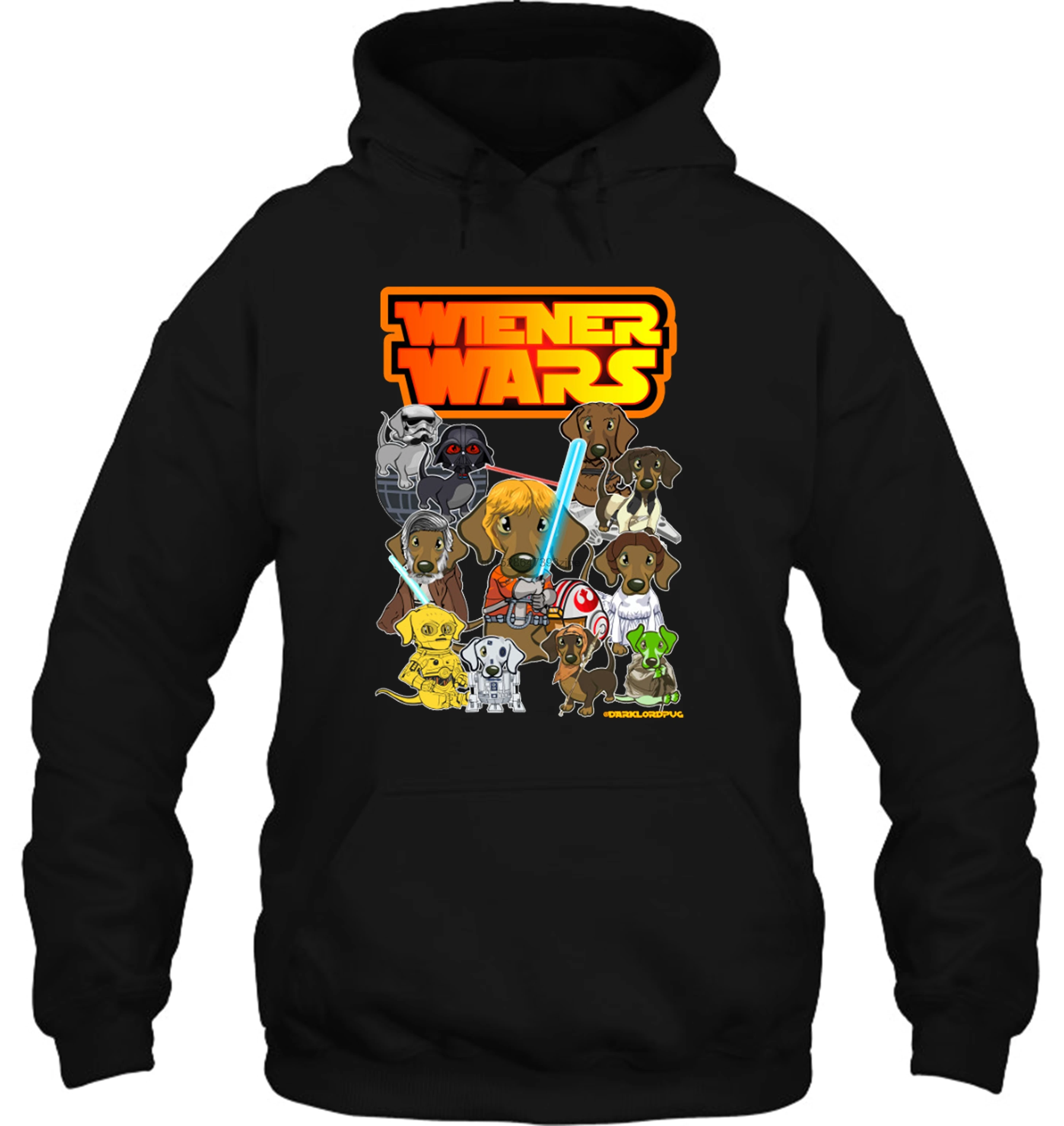 Мужская толстовка с капюшоном WIENER DOG WARS такса женская уличная одежда