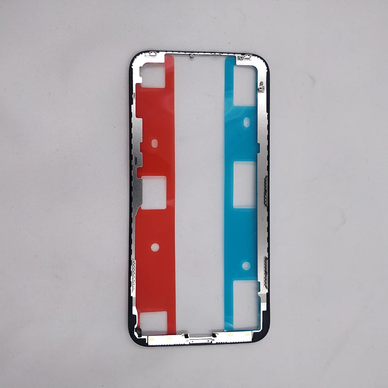 Lcd сенсорный экран передняя рамка средняя Рамка Кронштейн для iPhone X XS MAX с клейким кронштейном Держатель Замена Ремонт