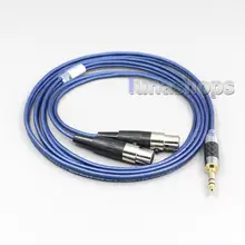 LN006447 синий 99% чистого серебра XLR Сделано в Китае 3,5 мм 2,5 мм 4,4 мм кабель для наушников для Audeze LCD-3 LCD3 LCD-2 LCD2 LCD-X LCD-XC