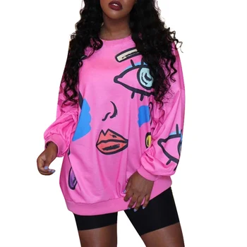 

Fashion positioning printed long-sleeved shirt