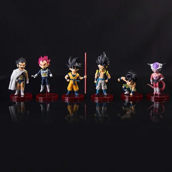 

1 pcs Cartoon Dragon Ball Z Fighting Form Super Saiyan Black Goku Vegeta Action Figure Collection PVC Model Kid Gift Toy