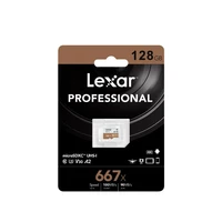 tf כרטיס Lexar Professional כרטיס זיכרון של עד 100MB / s מיקרו SD כרטיס 667x C10 256GB TF 128GB כרטיס מתאם חינם עבור מצלמת ספורט Drone (5)