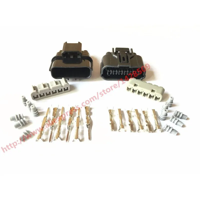 

1 Set 6 Pin 6188-0658 6189-1012 Female Male 1.2mm Auto Waterproof Connector Plug Auto Oxygen Sensor Plug For Sumitomo