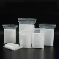 100Pcs Small Clear Plastic Bag Food Packaging Pouches Grip Self Seal Resealable Baggies Baggy Home Storage Bags 1